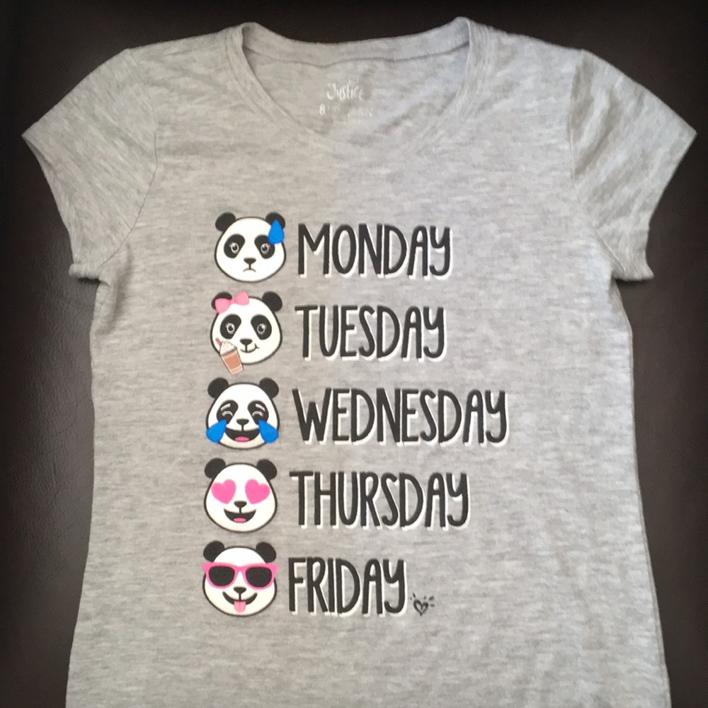 Girls size 8 panda 🐼 t shirt
